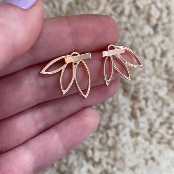 Set of 7 Earrings - mix of silver & rose gold - Picture 7 of 13